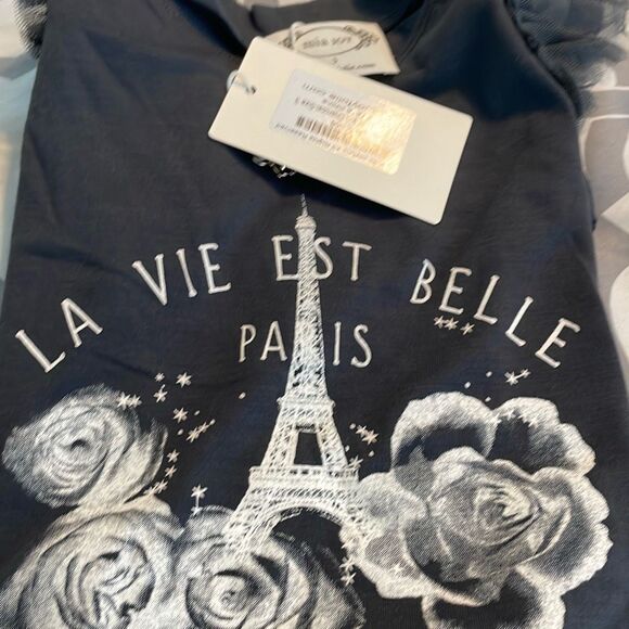 Mia Joy Joyfolie Peyton La Vie Est Belle Paris Midi Dress Gray Knit Tulle 3 - Picture 3 of 8